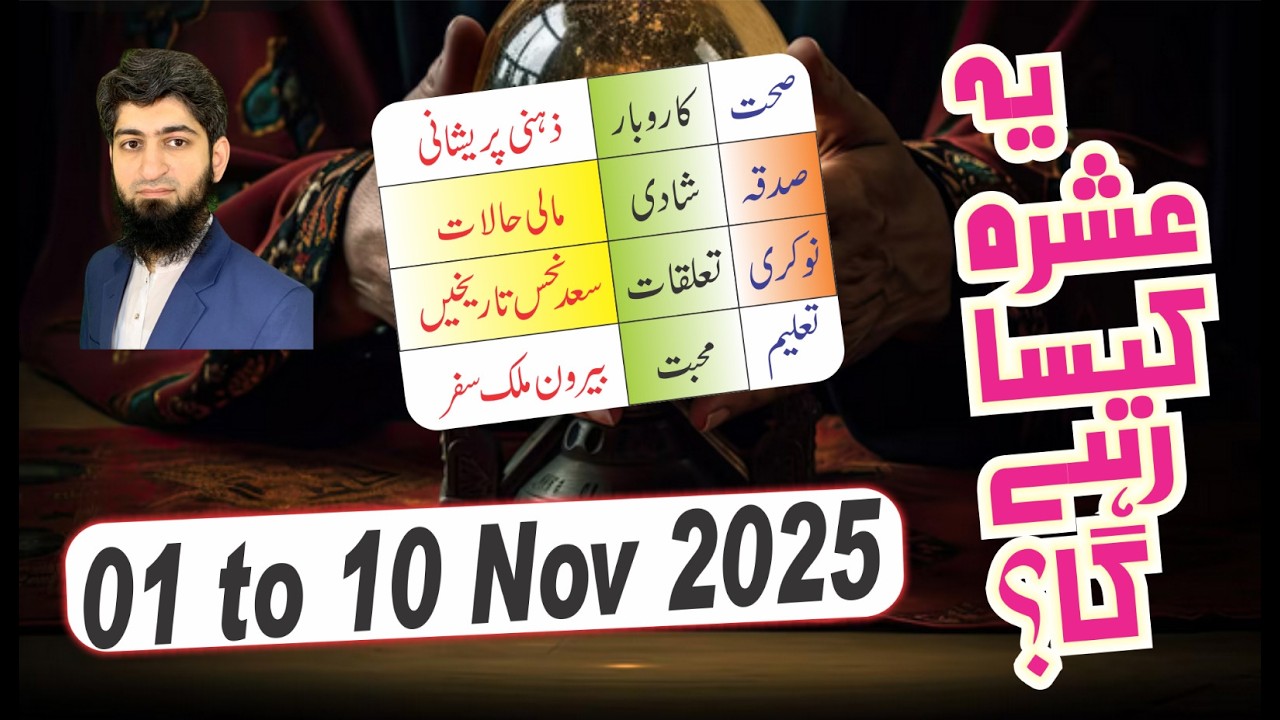 Weekly Horoscope | 01 November - 10 November 2025 | یہ ہفتہ کیسا ہوسکتا ...