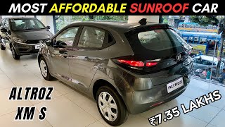 India की सबसे Affordable Sunroof Car 😍 @ ₹7.35 LAKHS - TATA ALTROZ 2023 XMS |