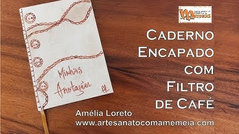 Caderno Encapado com Filtro de Café