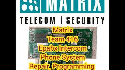 Matrix Team 416 Epabx Intercom Phone System Repair Programming Amritsar 9781595981