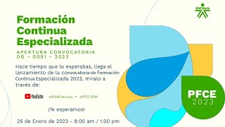 🔴 Lanzamiento de Convocatoria Formación Continua Especializada 💻