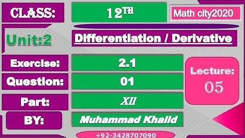2nd Year Mathematics,  exercise 2.1, part no-XII, lecture 05, mathcity2020