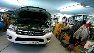 Как снять решётку радиатора и передний бампер с автомобиля Toyota Hilux