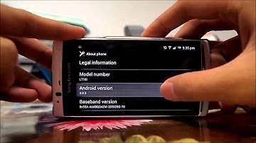 ICS Android 4.0 Easter Egg on Xperia Arc S