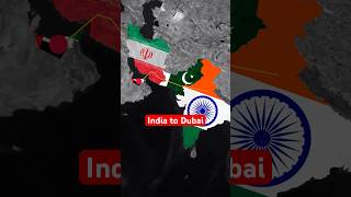 Can you walk from india to dubai #shorts #history #geography #geopolitics #mapanimation