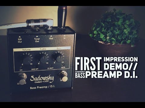 Sadowsky Bass Preamp // First Impression Demo - YouTube