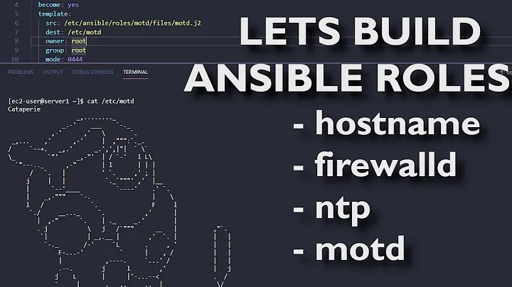 Lets Build: Ansible Roles || How to Build Ansible roles to set hostname, ntp, firewalld, and motd