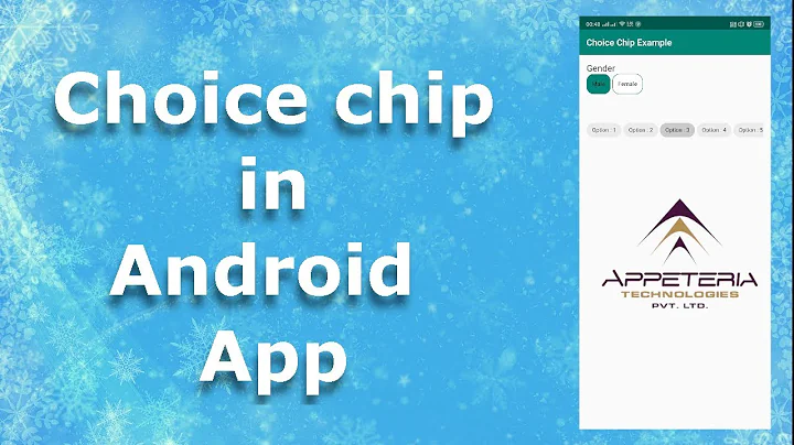 How to implement Choice Chip in Android- Part 3