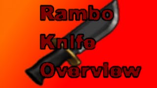 Roblox Reason 2 Die Rambo Knife Overview Youtube - roblox rambo knife