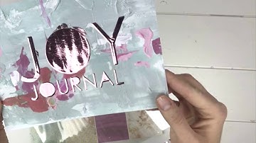 joy journal using heidi swapp texture paste and the minc