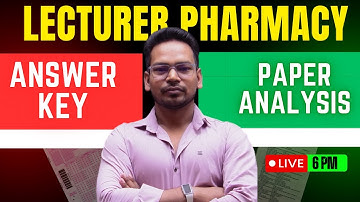 UPPSC Lecturer Pharmacy Answer Key 2025 I  Lecturer Pharmacy Cutoff Analysis I Lecturer exam Review