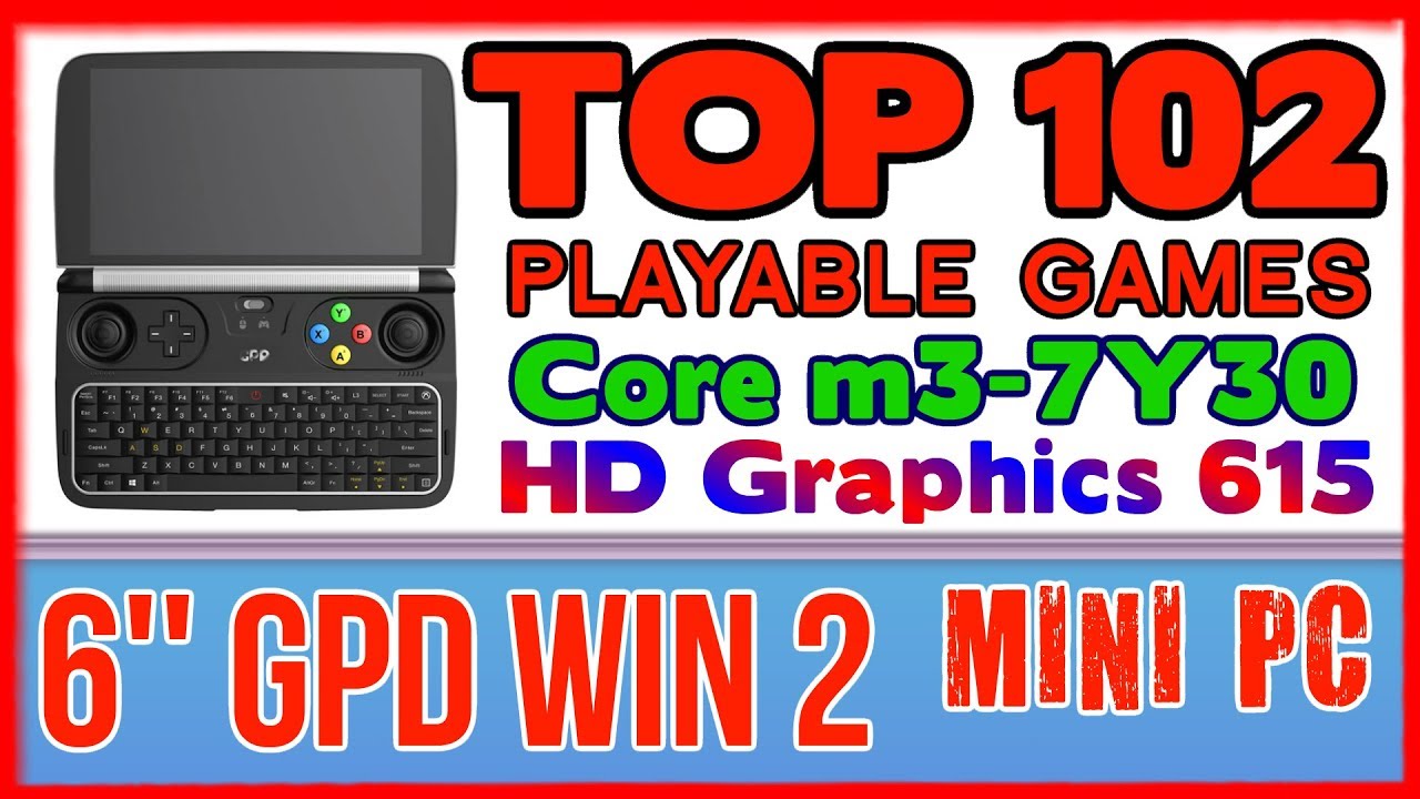 PC/タブレット ノートPC TOP 102 playable games 6'' GPD Win 2 Handheld Mini PC - 256 GB SSD 8GB RAM  Intel Core m3-7Y30 HD 615