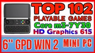 TOP 102 playable games 6'' GPD Win 2 Handheld Mini PC - 256 GB SSD 8GB RAM  Intel Core m3-7Y30 HD 615