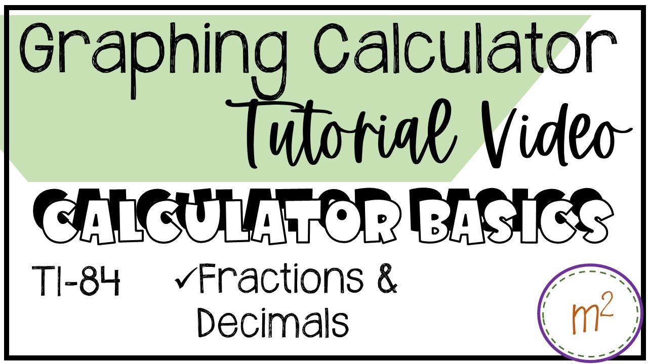 Ti 84 Calculator Help: Fractions and Decimals - YouTube