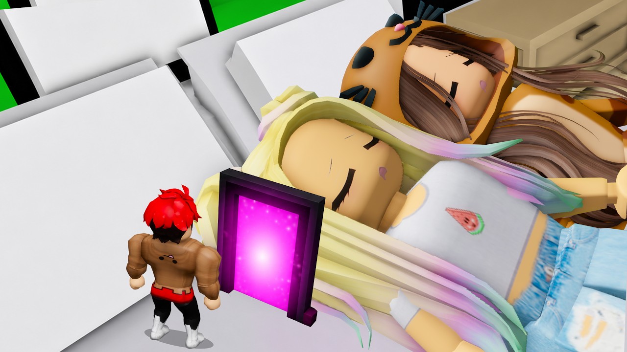 Nos COLAMOS en la Cabeza de LYNA Y MANDARINA en BROOKHAVEN Roblox