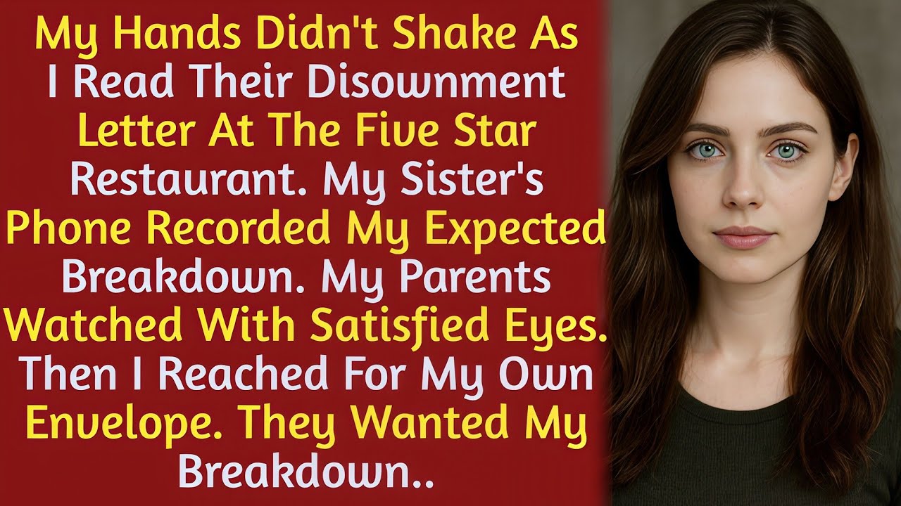 My Parents Handed Me Disownment Papers At Dinner - Then I Slid My $7M Contract Across...