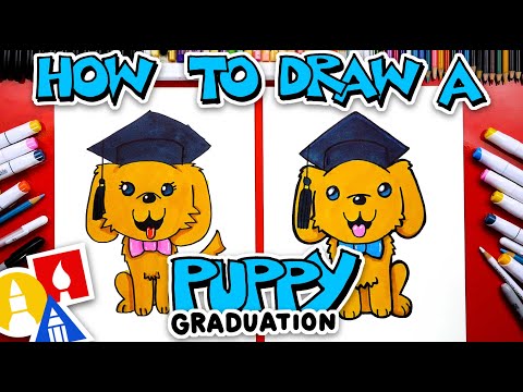 How To Draw A Graduation Puppy