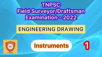 TNPSC - Field Surveyor/Draftsman/Engineering Drawing - Instruments/Part - 1