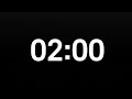 2 Minute Timer Black Screen | No Distraction | Deep Focus Study Countdown | Battery Saver Copyright