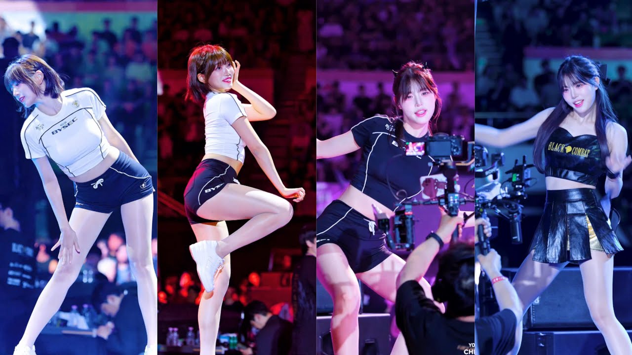 260726 Black Combat Black Cup チアリーダー公演!! Sokari Park So-young Cheerleader, Idugongdu Park Ji-young Cheerleader, Ppojak Oh Seo-yul Cheerleader, Supermoon Moon Ga-eun Cheerleader.