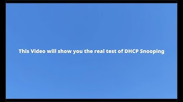 Real Test of DHCP Snooping