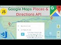 Javascript Google Map Directions API & Places API Project🔥 - [2021] | Google Map Javascript Tutorial