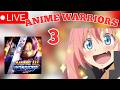 AO VIVO - JOGANDO O LANÇAMENTO DO ANIME WARRIORS 3!!