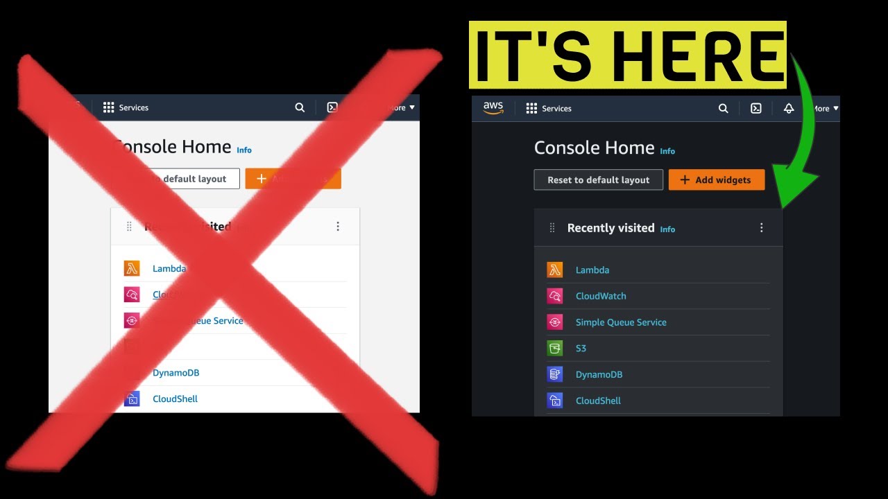 AWS Console Now Supports Dark Mode