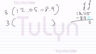 simplifying expressions with parentheses using addition and subtraction of decimals