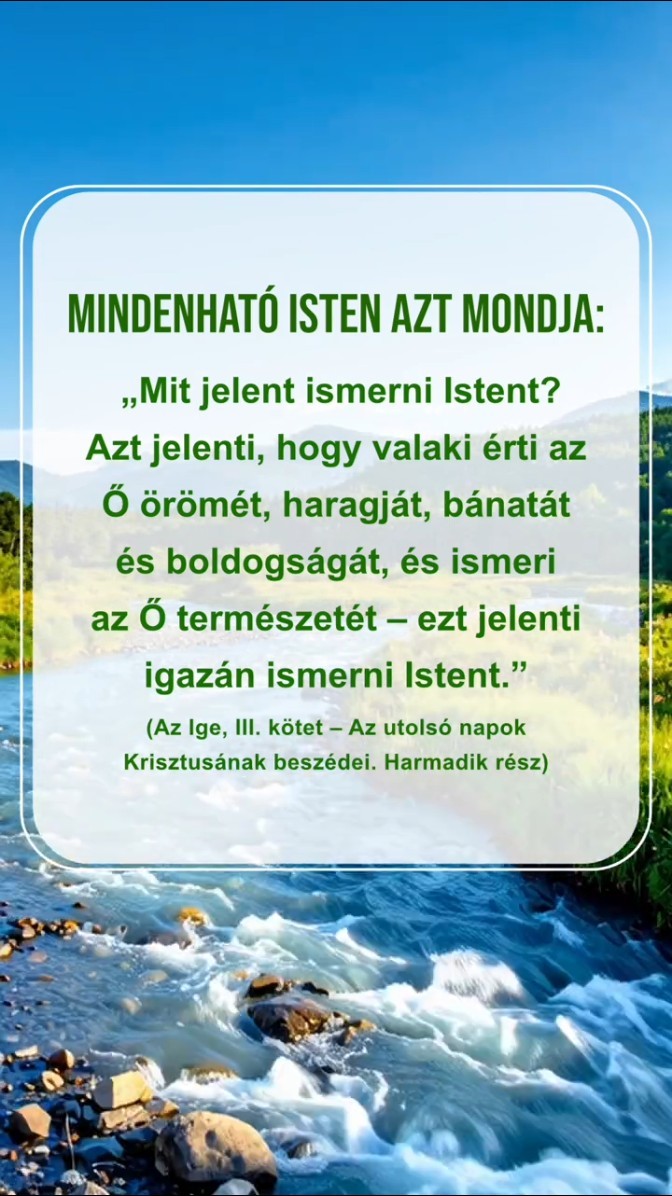 Szavak egyenesen Istentől