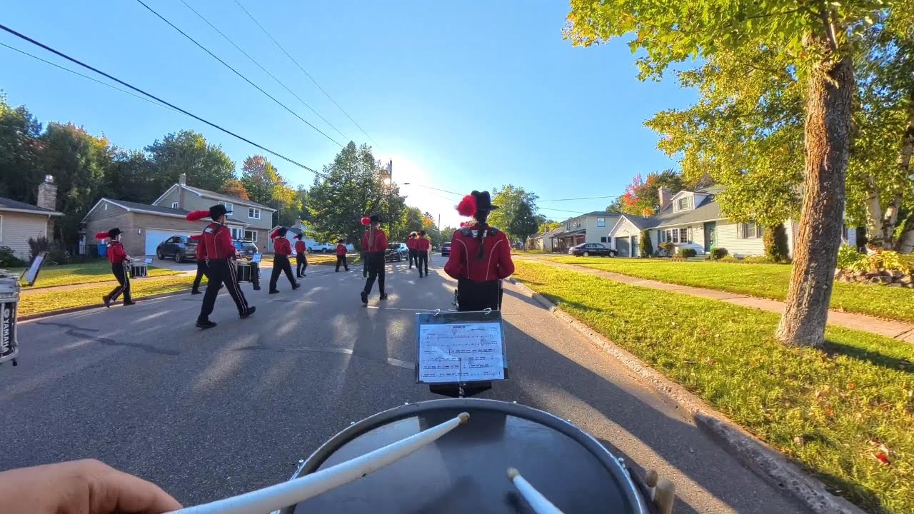 MSHS Marching Band Snare POV - Homecoming Day 2025 - YouTube