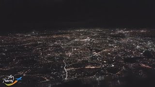 Night approach, landing & taxi at London (LHR) - cockpit ✈