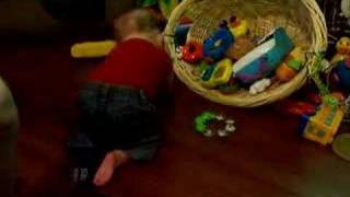 Ryan started crawling!!!