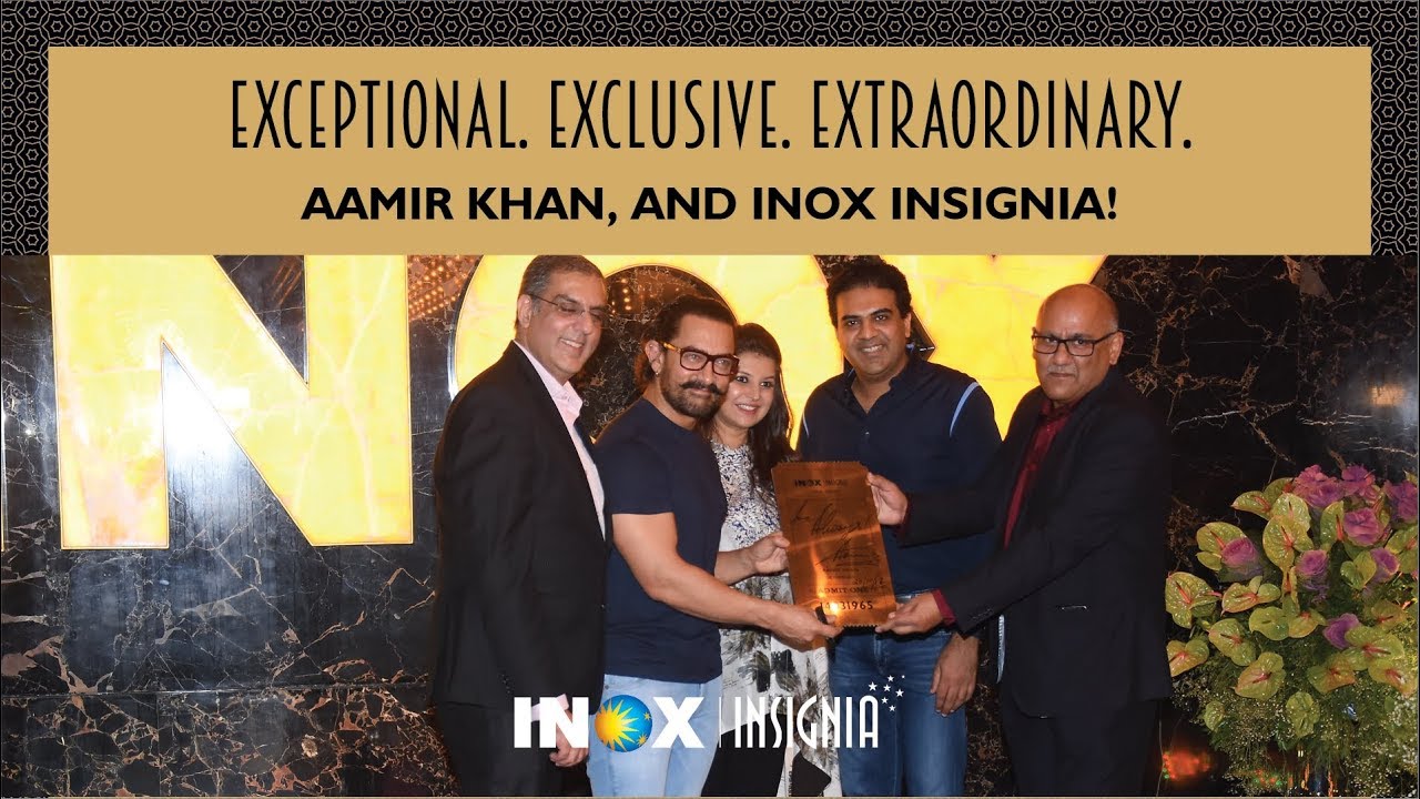 Aamir at INOX Insignia Atria YouTube