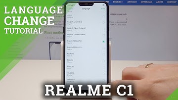 How to Change Language in REALME C1 - Set Up Region