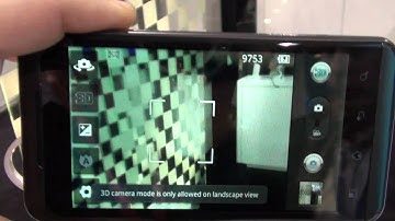 Taking a 3D image with the LG Optimus 3D