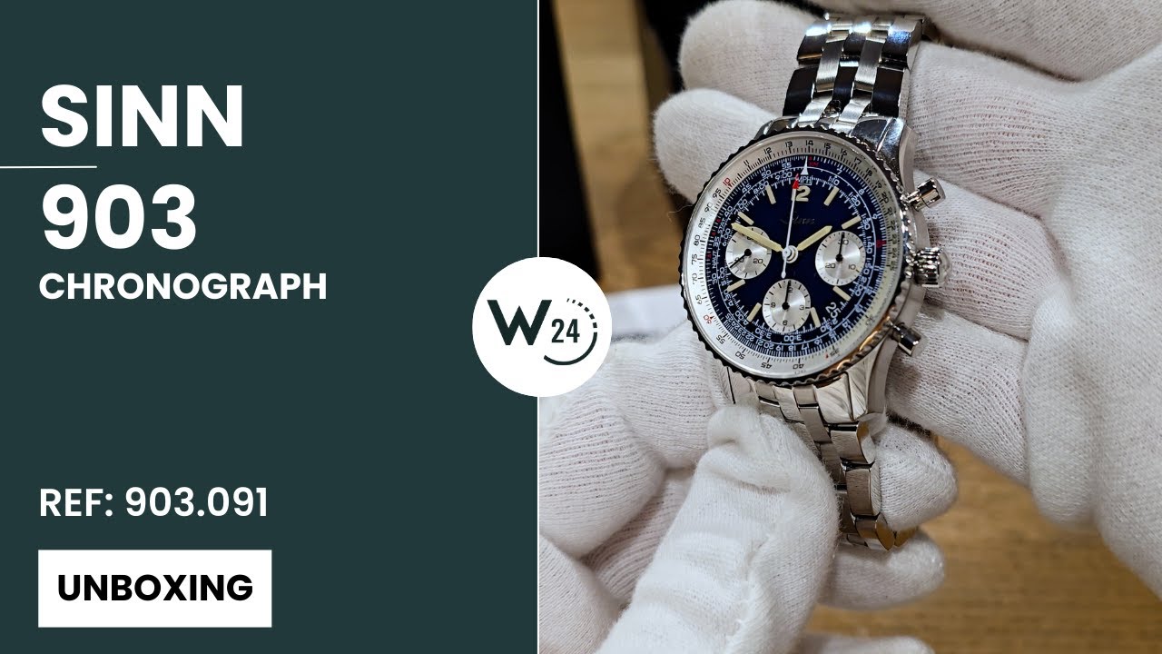 Распаковка часов Sinn 903 ST BE II | Арт.: 903.091 | Хронограф | 4K