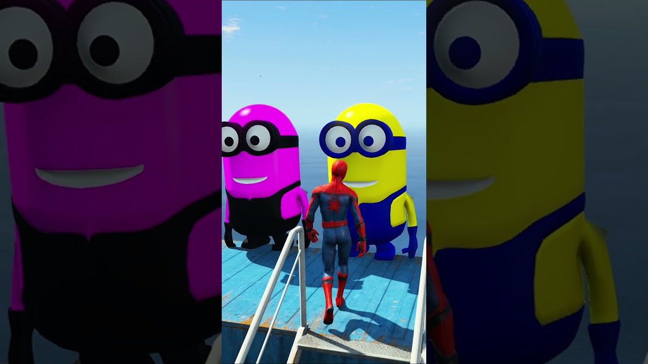 GTA 5 Spider-Man Epic Stunt and Ragdolls (Euphoria Physics) 