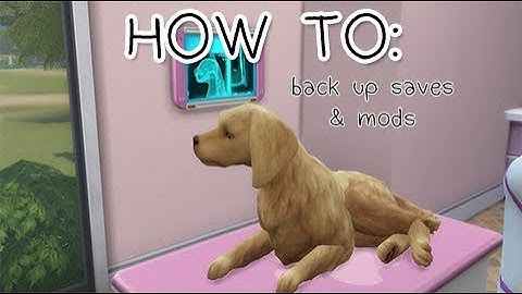 TUTORIAL: Backing Up Mods and Save Files Before a Sims 4 Patch