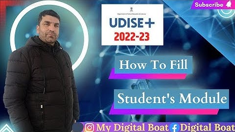 UDISE + 2022-23 || SDMS || How To Fill / Submit / Upload Student