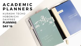 kurashi techo & hobonichi dayfree plan with me | academic planner | wk 50 2021 paperjoyph