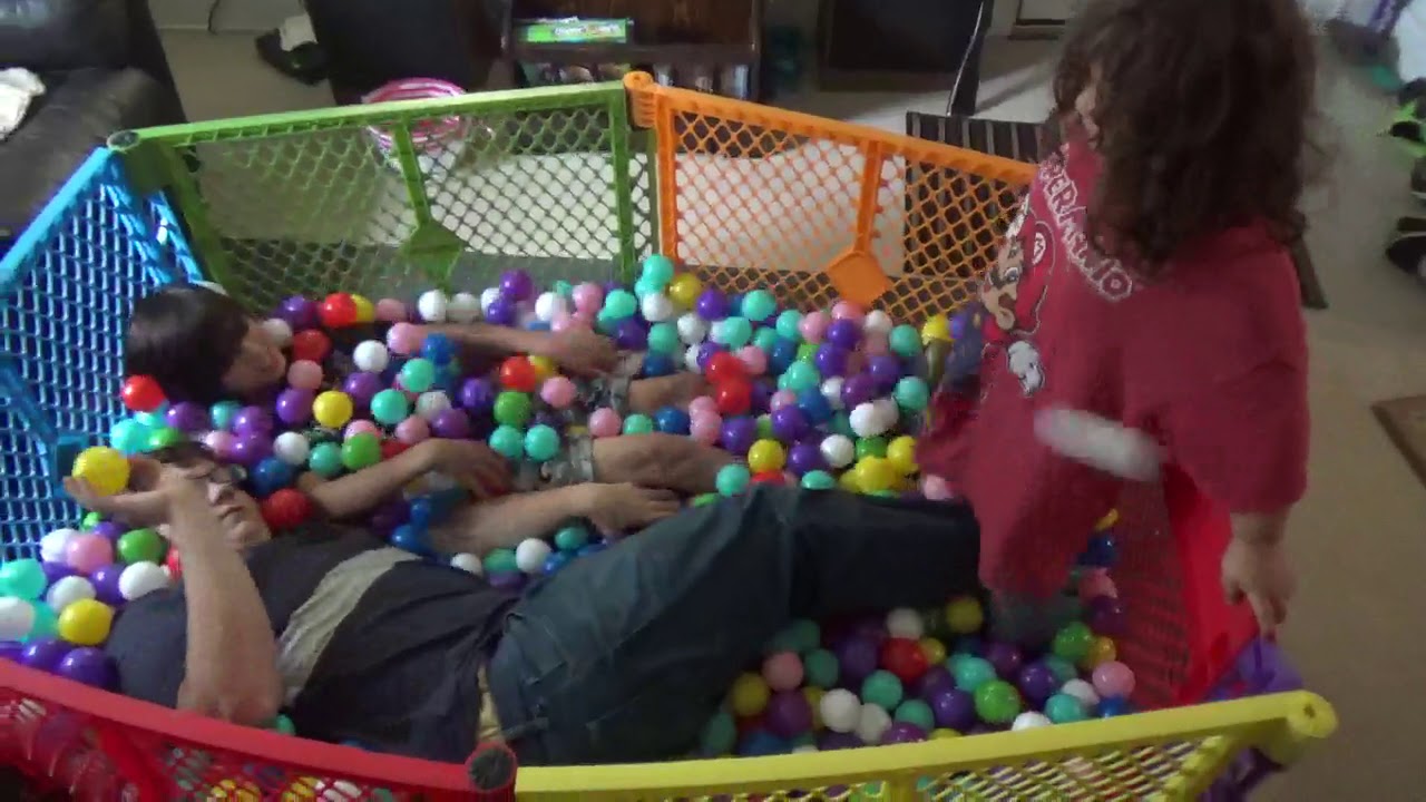 homemade ball pit for toddlers