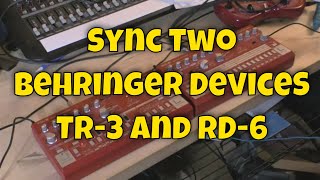 Behringer RD6 and TR3 Sync