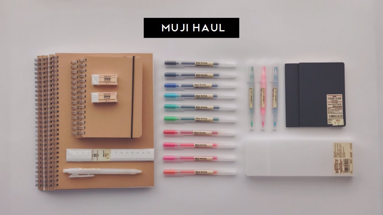 muji stationery haul // october 2017 YouTube