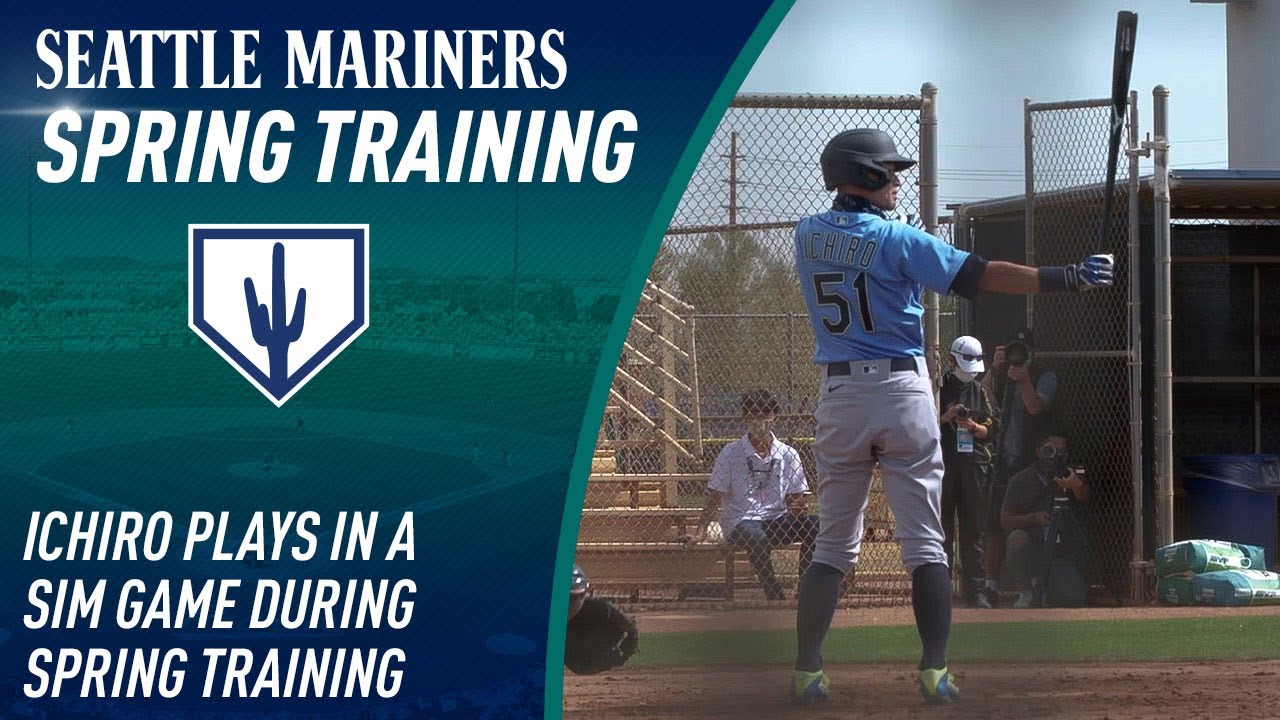 2021 Spring Training: Ichiro Gets An At-Bat - YouTube