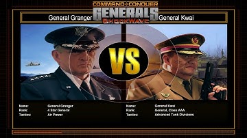 Air Force General Challenge 4 (VS Tank) | Hard Difficulty | Command and Conquer Generals Shockwave