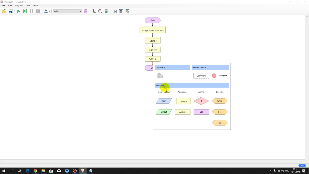 flowchart ตัวอย่างโจทย์  Update 2022  แก้โจทย์ Flowchart