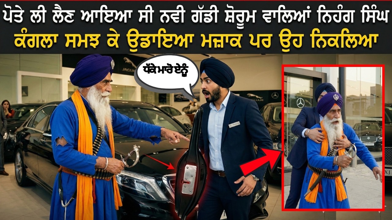ਪੋਤੇ ਲਈ ਨਵੀਂ ਗੱਡੀ ਲੈਣ ਆਏ ਨਿਹੰਗ ਸਿੰਘ ਨੂੰ ਕੰਗਲਾ ਸਮਝ ਕੇ ਉਡਾਇਆ ਮਜ਼ਾਕ! ਅੱਗੋਂ ਨਿਕਲਿਆ