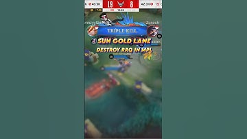 RRQ Destroy By Sun Gold Lane #shorts #mplindonesia #mobilelegends