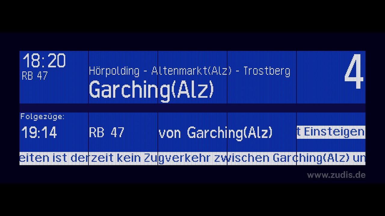 Bahnsteigansagen aus Traunstein (Heiko Grauel) Teil 2